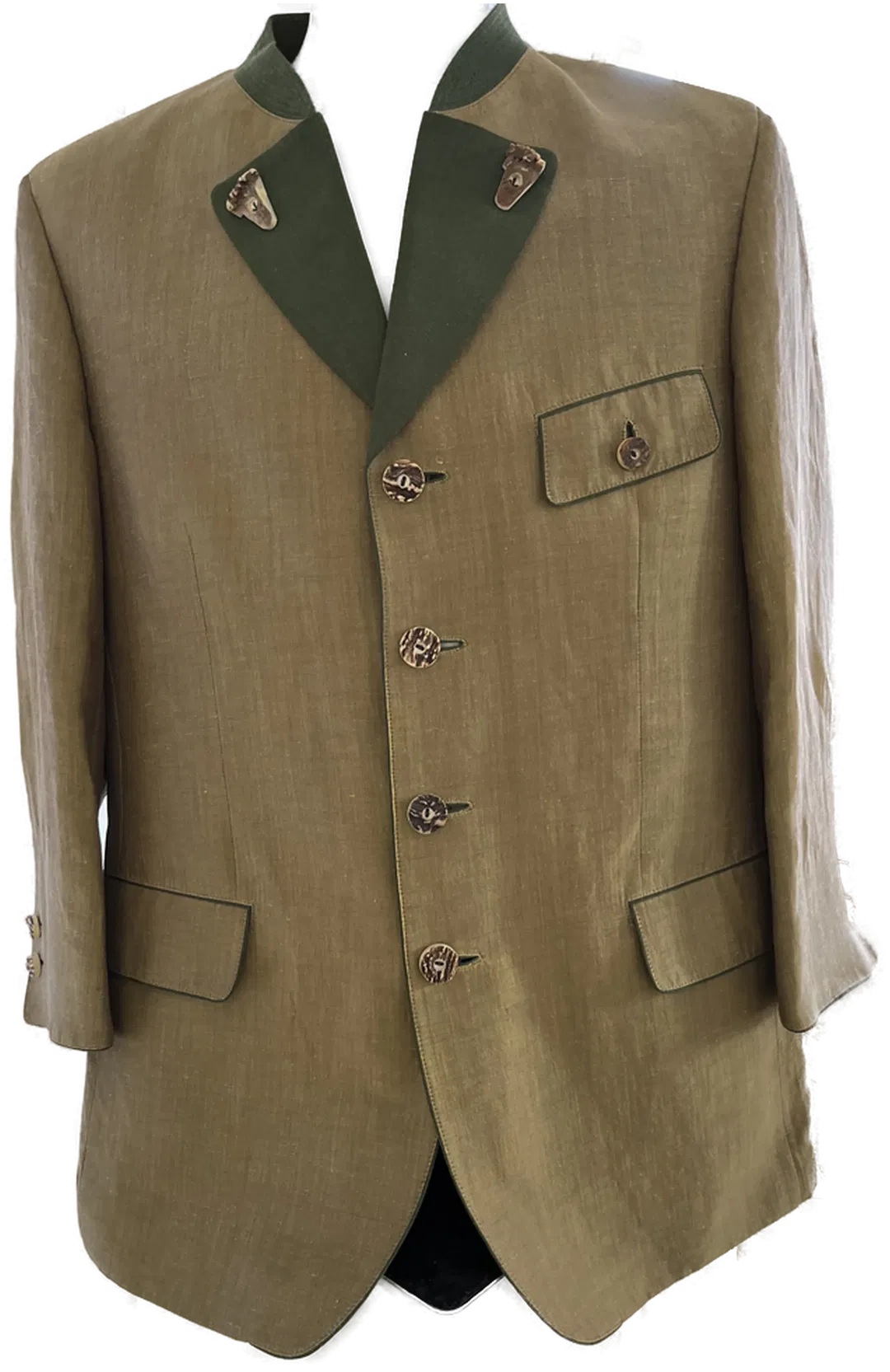 Kleidermanufaktur HABSBURG Trachtenjacke Felix Gr. 50 Leinen/Seide - Bild 1