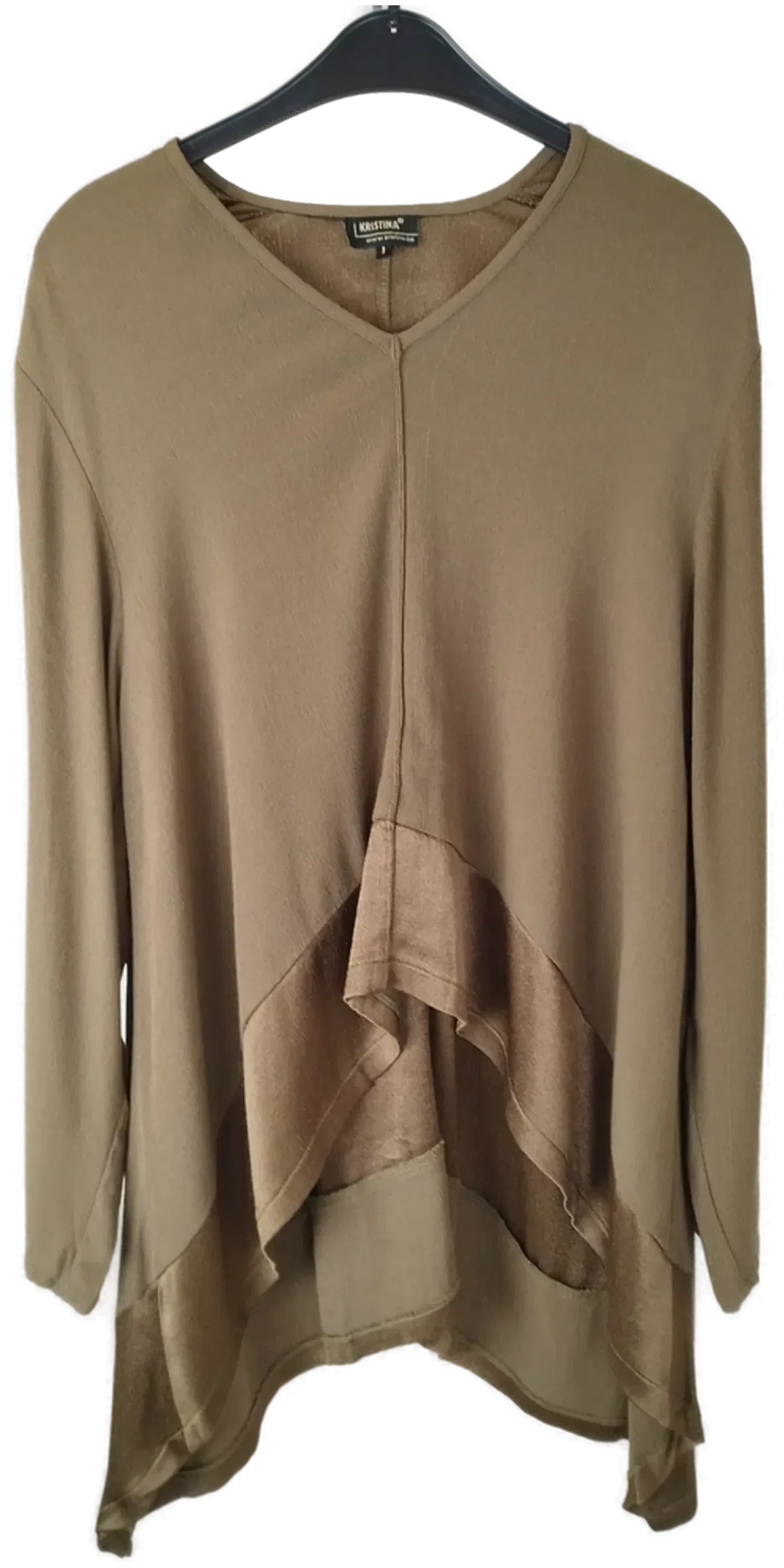 Tunikashirt Kristina (ohne Rock) Braun | luftig leicht  – Bild 5