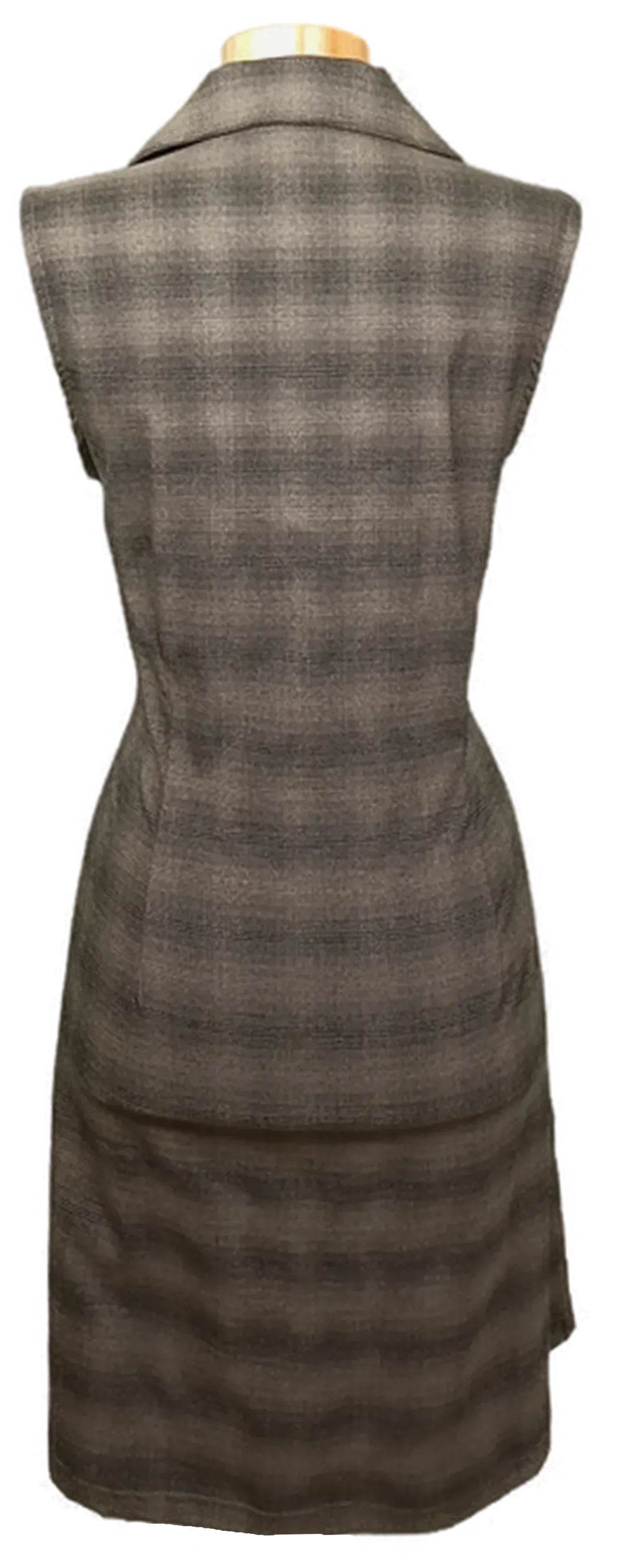 Line Woman Damen Minikleid braun kariert Gr. L – Bild 2