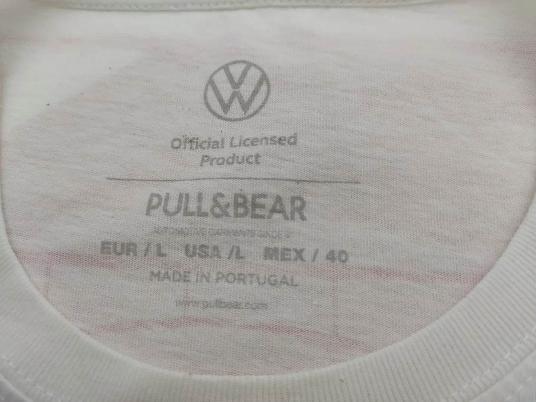 Pull & Bear Herren Shirt weiß Gr. L – Bild 3