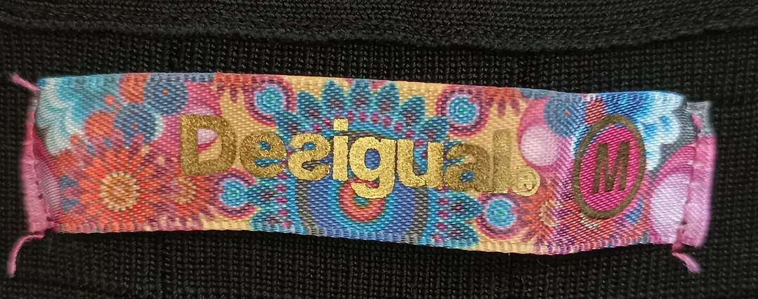 Desigual Damenkleid schwarz mit Blumendruck Gr. M – Bild 3