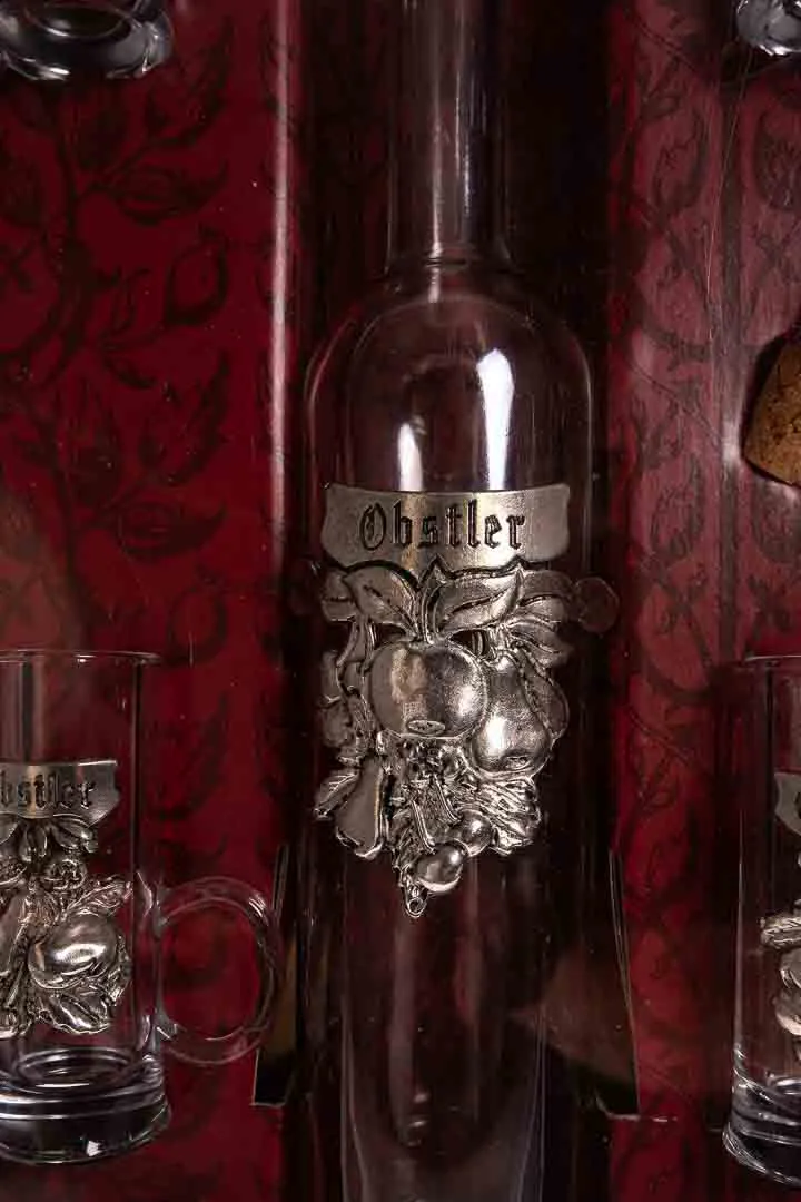 ARTINA 6-teiliges Schnaps / Obstler Set mit Flasche und Gläser – Bild 3