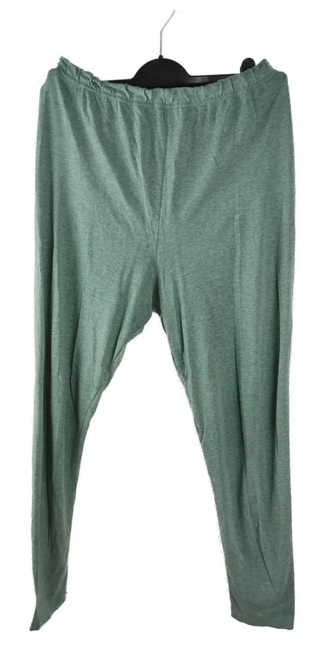 Leggings 'Marcel Clair' mit Gummizugbund, hellgrün/grau meliert, Größe L - Bild 1