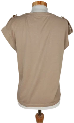 s.Oliver Damen T-Shirt beige - XS/34 - Bild 2