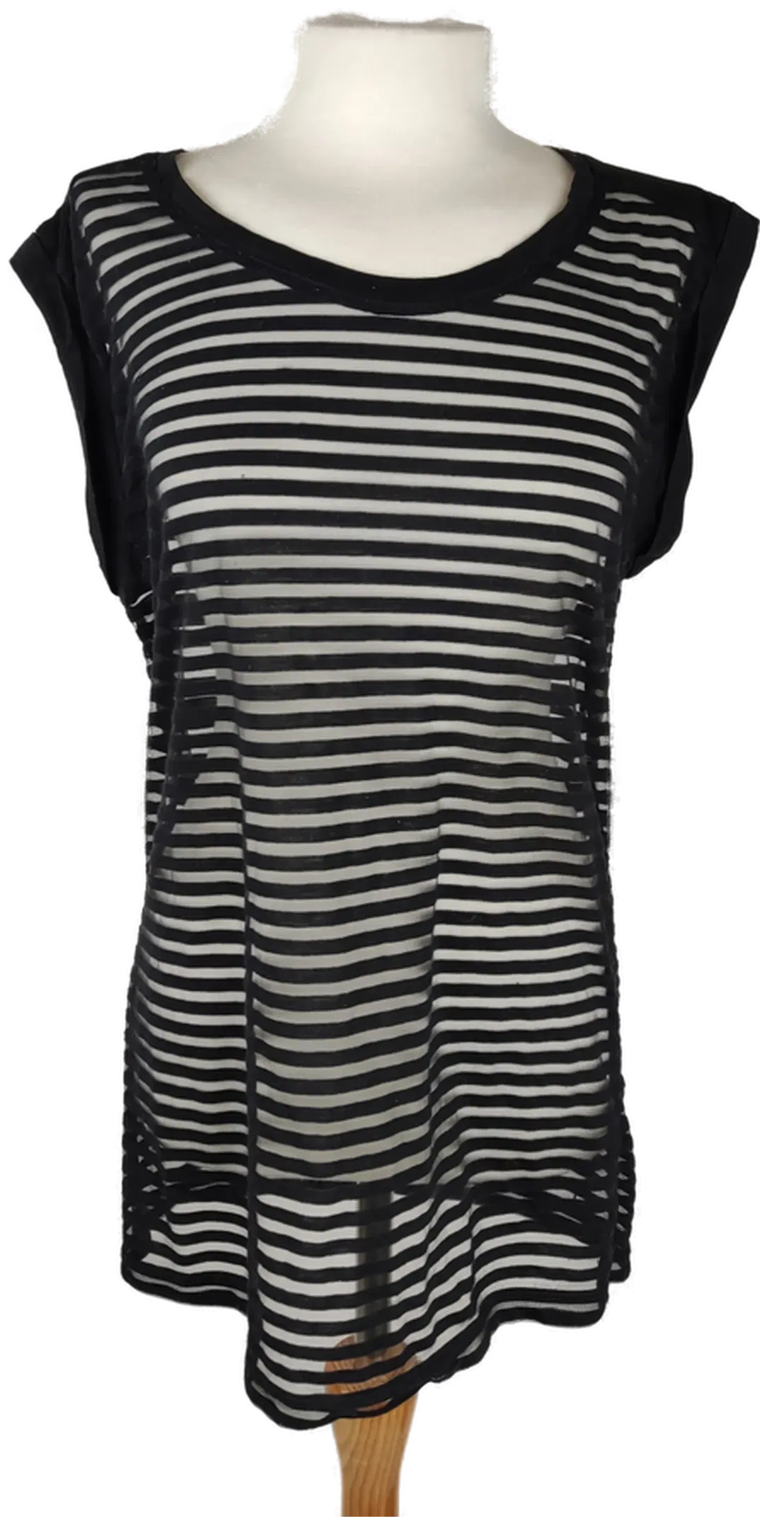 Mesh-Minikleid Maison Scotch Transparent-Streifen | Sommer-Statement - Bild 1