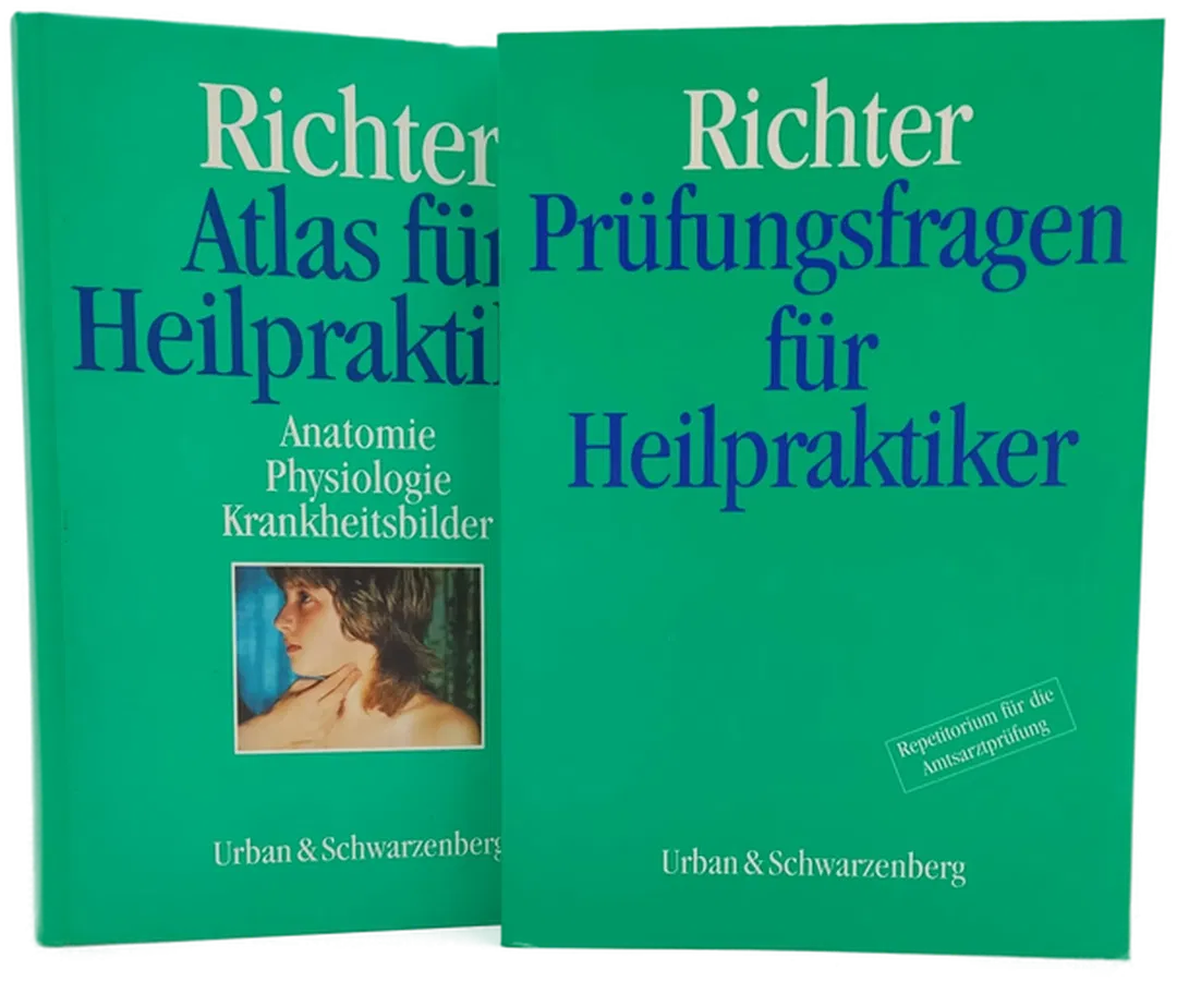 Atlas für Heilpraktiker / Prüfungsfragen für Heilpraktiker - Isolde Richter, 2 Bände - Bild 1