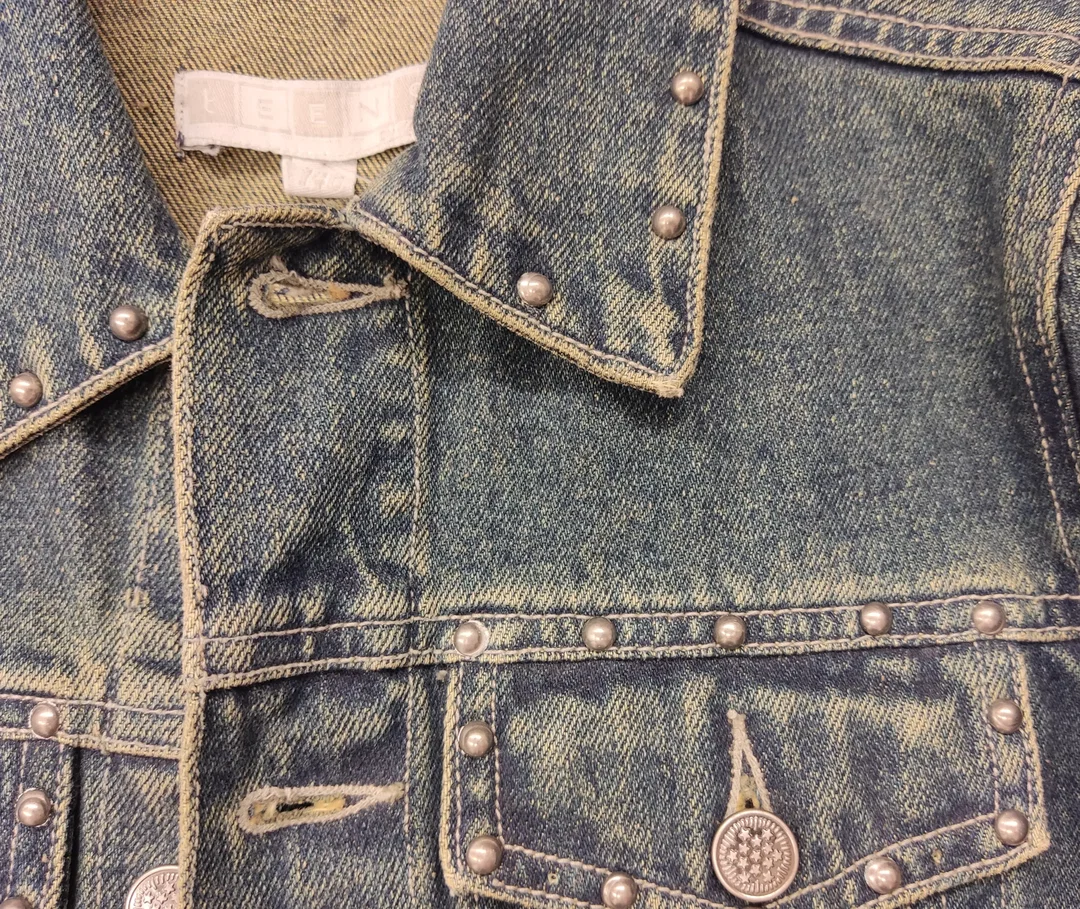 tEENS Kinder Jeansjacke mit Nieten blau - 140 – Bild 3