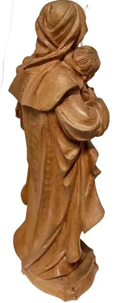 Klassische Madonna mit Kind aus Holz - Bild 2