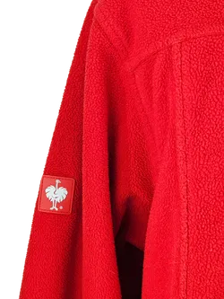 Engelbert Strauss Herren Flecce Zip-Pullover, rot - Gr. M  - Bild 4