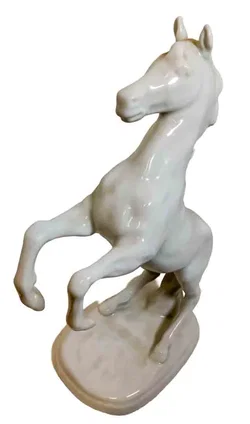Vintage Porzellan Figur Steigendes Pferd Schimmel GDR Gräfenthal ca. 23cm - Bild 3