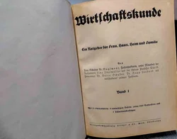 Antiquariat: Haushaltsbuch Wirtschaftskunde Wels Fraktur Rezeptbuch Vintage – Vorschau 2