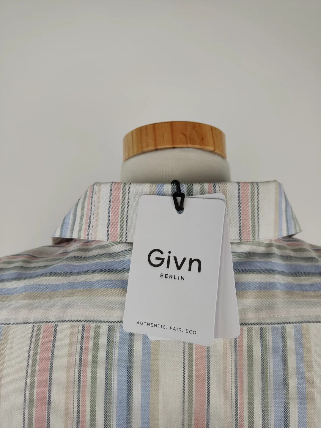 Givn Herren Kurzarmhemd gestreift - M / 48 – Bild 4