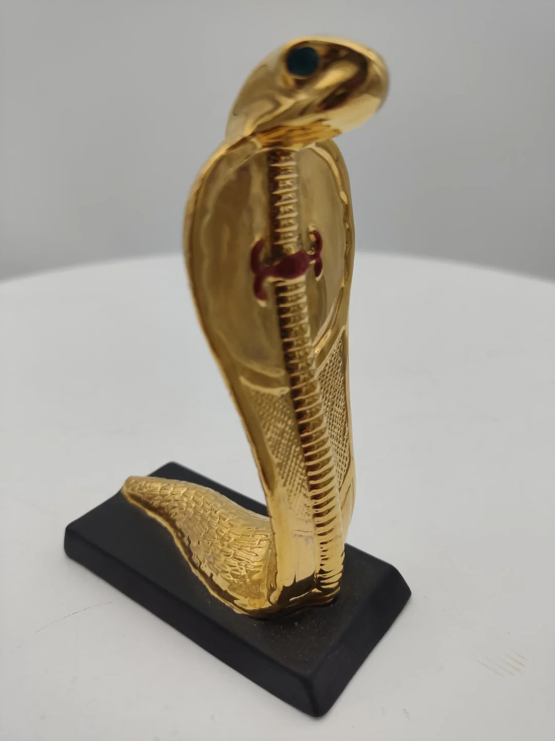 Goldene Cobra Porzellan & Zertifikat von Franklin Mint | Limitierte Rarität - Bild 4