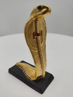 Goldene Cobra Porzellan & Zertifikat von Franklin Mint | Limitierte Rarität - Bild 1