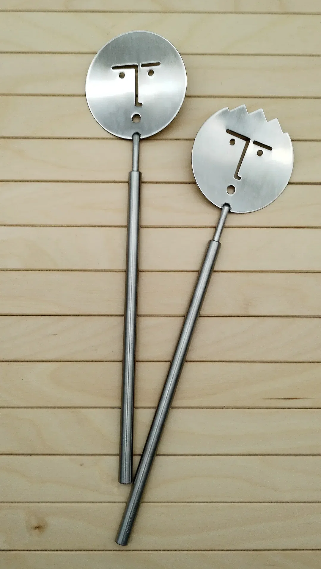Salatbesteck Hogri Design Metall 2-tlg. | Vintage-Designerstück - Bild 4