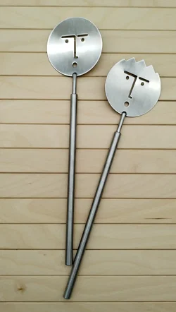 Salatbesteck Hogri Design Metall 2-tlg. | Vintage-Designerstück - Bild 1