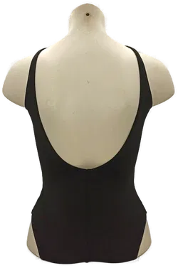 LA PERLA Badeanzug schwarz mit Kunstleder-Applikationen Gr. 38 - Bild 2