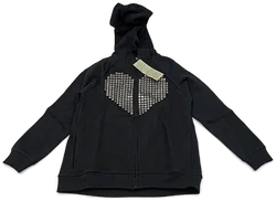 United Colors of Benetton Kinderpullover schwarz gemustert Gr. S - Bild 1