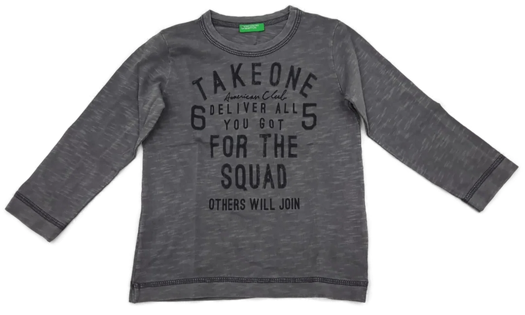 United Colors of Benetton Kindershirt grau Gr. 1Y - Bild 4