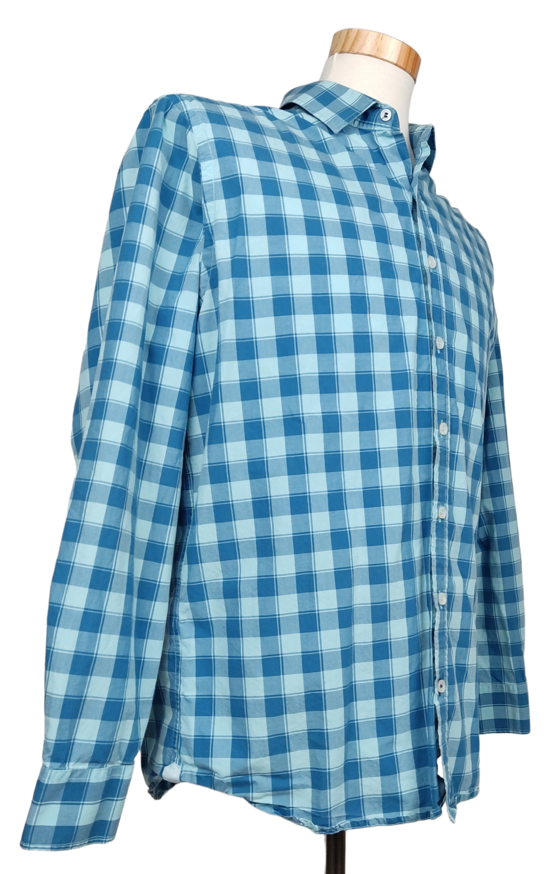 Mango Herren Hemd, blau - Gr. XL  – Bild 2