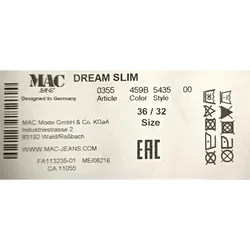 Mac Jeans Damen Jeans grau und rot kariert Gr. W36 / L32 - Bild 4