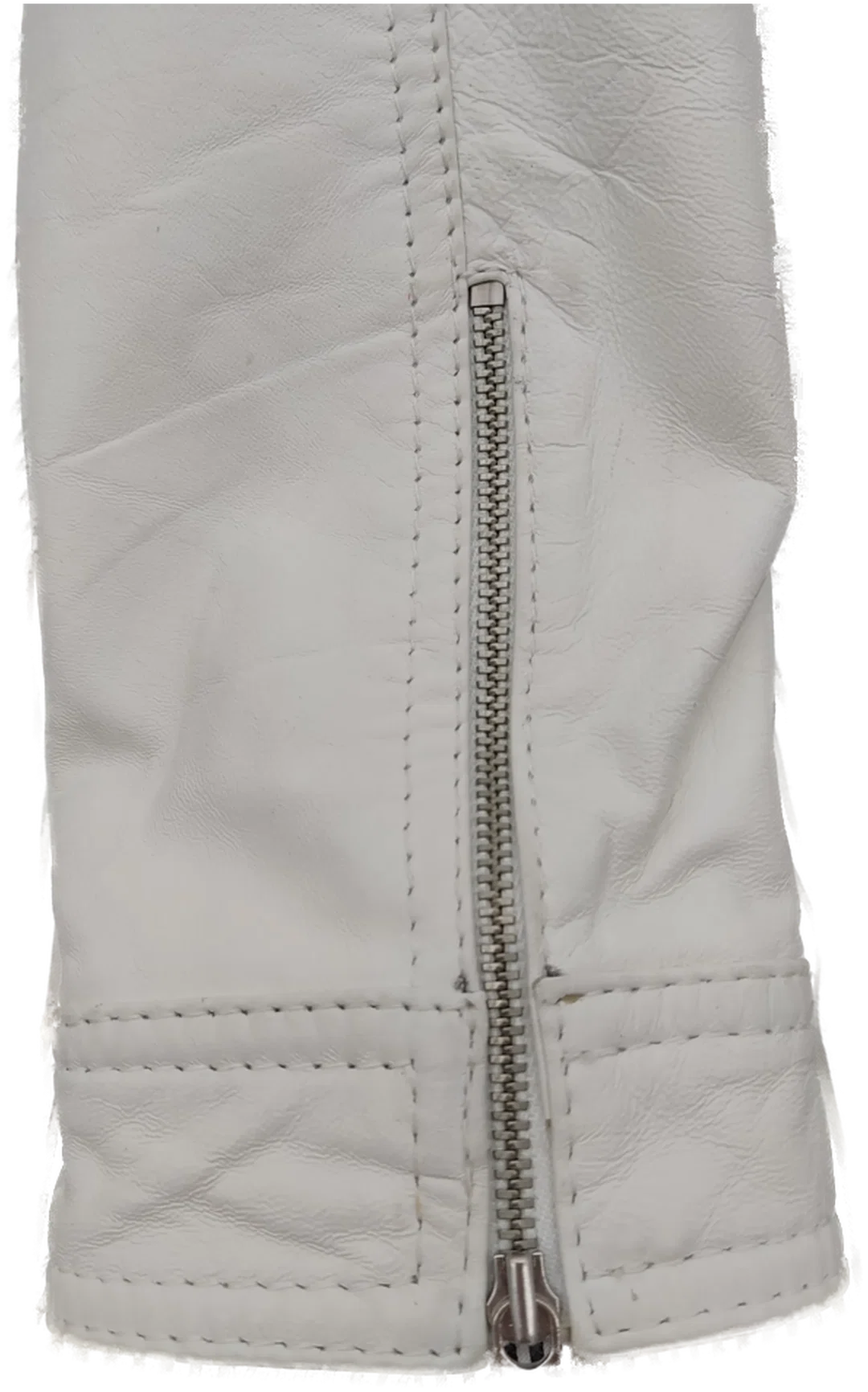 conbipel Damen Lederjacke weiß Italienische Gr. 46 (deutsche Gr. 40) – Bild 3