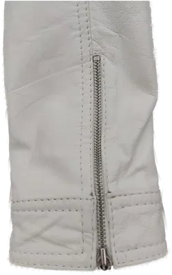 conbipel Damen Lederjacke weiß Italienische Gr. 46 (deutsche Gr. 40) - Bild 3