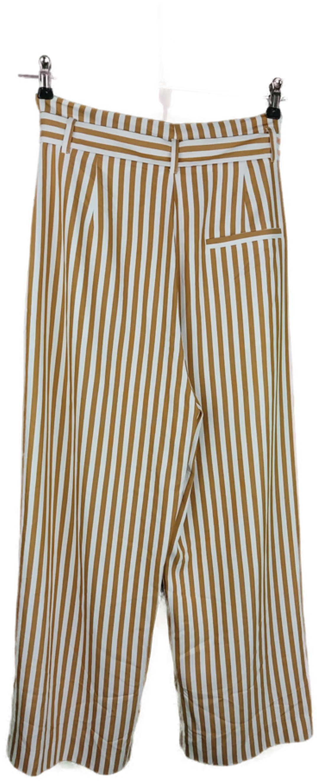 UNQ Damen Hose weiß/gold gestreift - S/36 – Bild 2