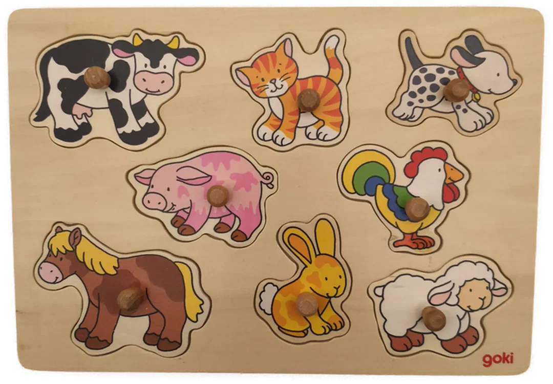 Set 4 Stk. Holzpuzzle, Kinder – Bild 3