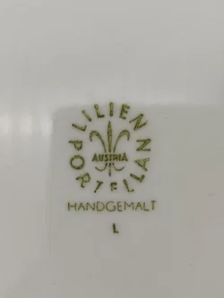 Lilien Porzellan - Kleines Set - Fleisch/Suppenteller & Krug 'Alpenflora', 8 Teile - Bild 7