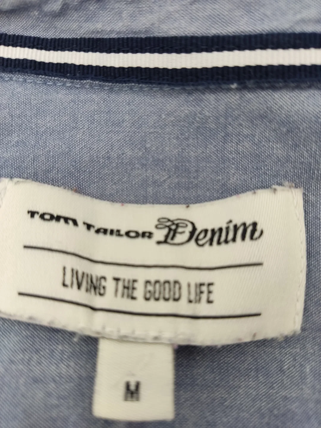 Tom Tailor Denim Herrenhemd, hellblau - Gr. M – Bild 4
