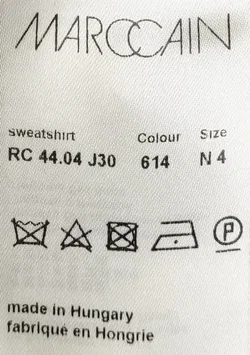 Marc Cain Damen Pullover aus Schurwolle grau Gr. L - Bild 4