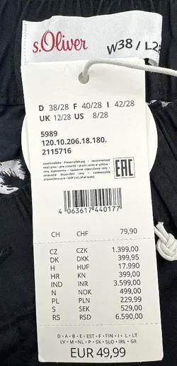 s.Oliver - Herren Hose - Gr. W38 / L28 - Bild 3