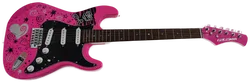 Play on Kinder E-Gitarre Pink Punk mit Tasche  - Bild 1