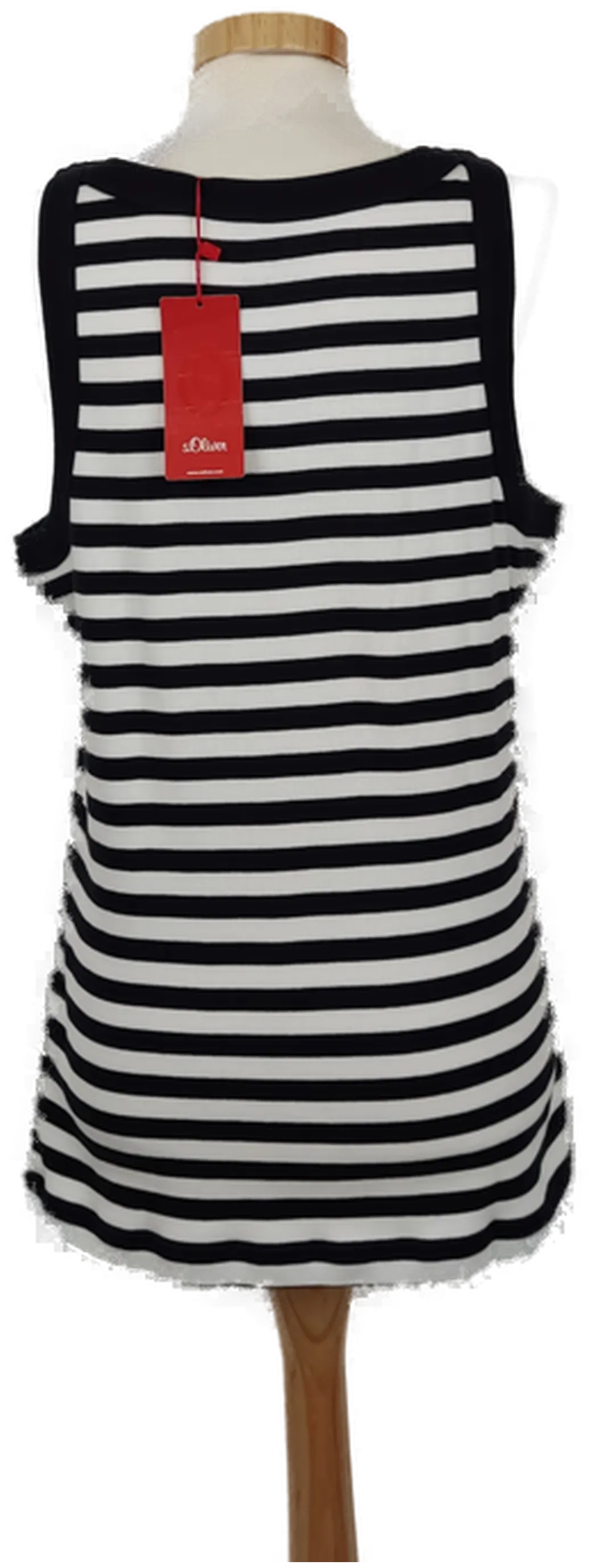 S.Oliver Damen Top schwarz/weiß gestreift Gr. 42 – Bild 2