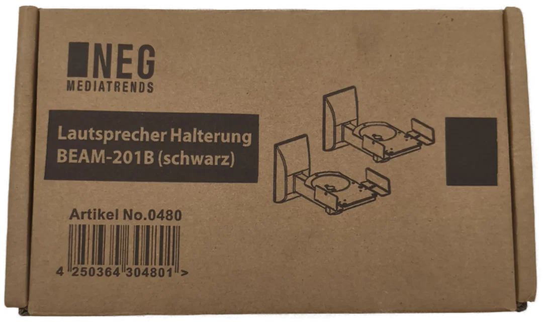 Neg, Lautsprecher Halterung BEAM-201B schwarz, NEU – Bild 1
