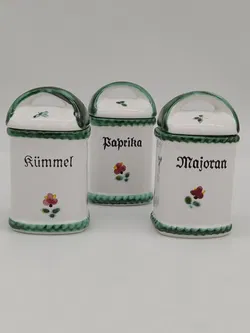 Gmundner Keramik - Streublumen Gewürzdosen, 6 Stück - Bild 3