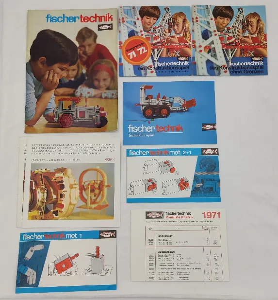 Fischer Technik - Vintage Konvolut Bauanleitungen - 32 Stück – Bild 6