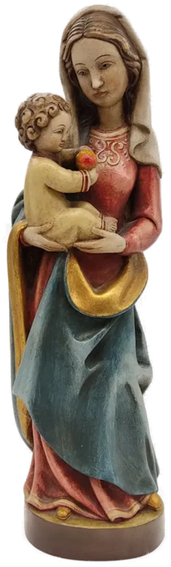 Skulptur Madonna mit Kind aus Holz ca. 40cm - Bild 1