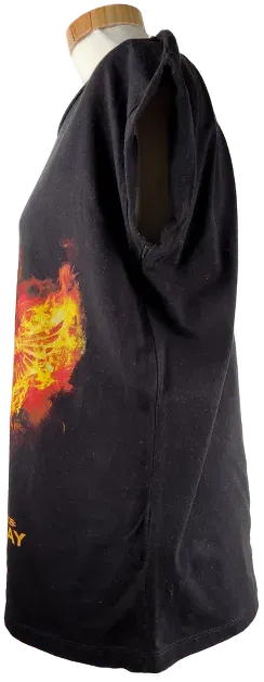 T-Shirt  'Lionsgate', ärmellos mit Rundhalsausschnitt, schwarz mit Aufdruck, Größe 40 - Bild 2