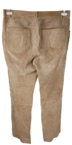 Man's Fashion Herrenlederhose beige Gr. 50 – Vorschau 2
