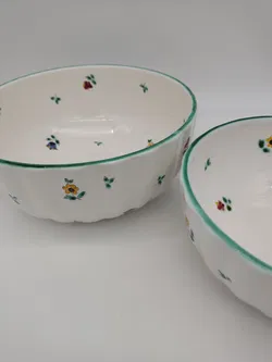 Gmunder Keramik - 2x Salatschüsseln 'Streublumen' - Bild 3