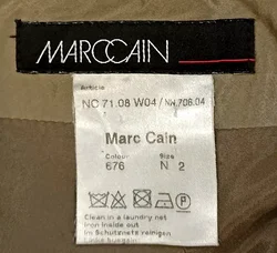 Marc Cain Damen Midirock khaki glänzend Gr. S  - Bild 4
