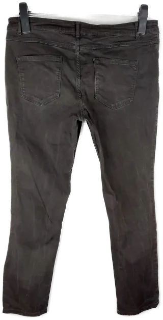 Jeans "The Slim", lang mit Stretch, schwarz mit Taschen, Größe 44 – Bild 3
