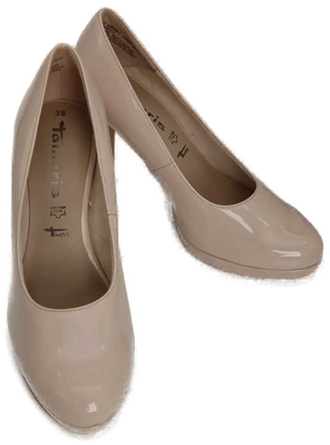 Tamaris Pumps in Lack-Optik, Echtes Leder, Altrosa - Bild 1