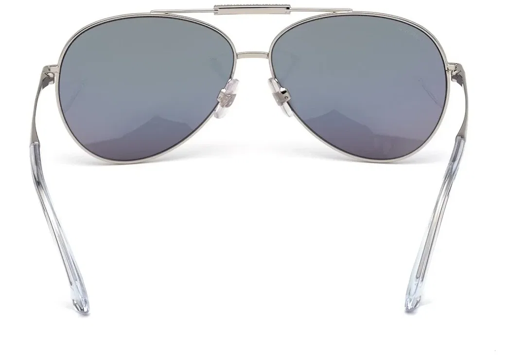 Swarovski Damen Sonnenbrille – Aviator Stil – Silber – Kristallsteg – inkl. Original Etui – Bild 2