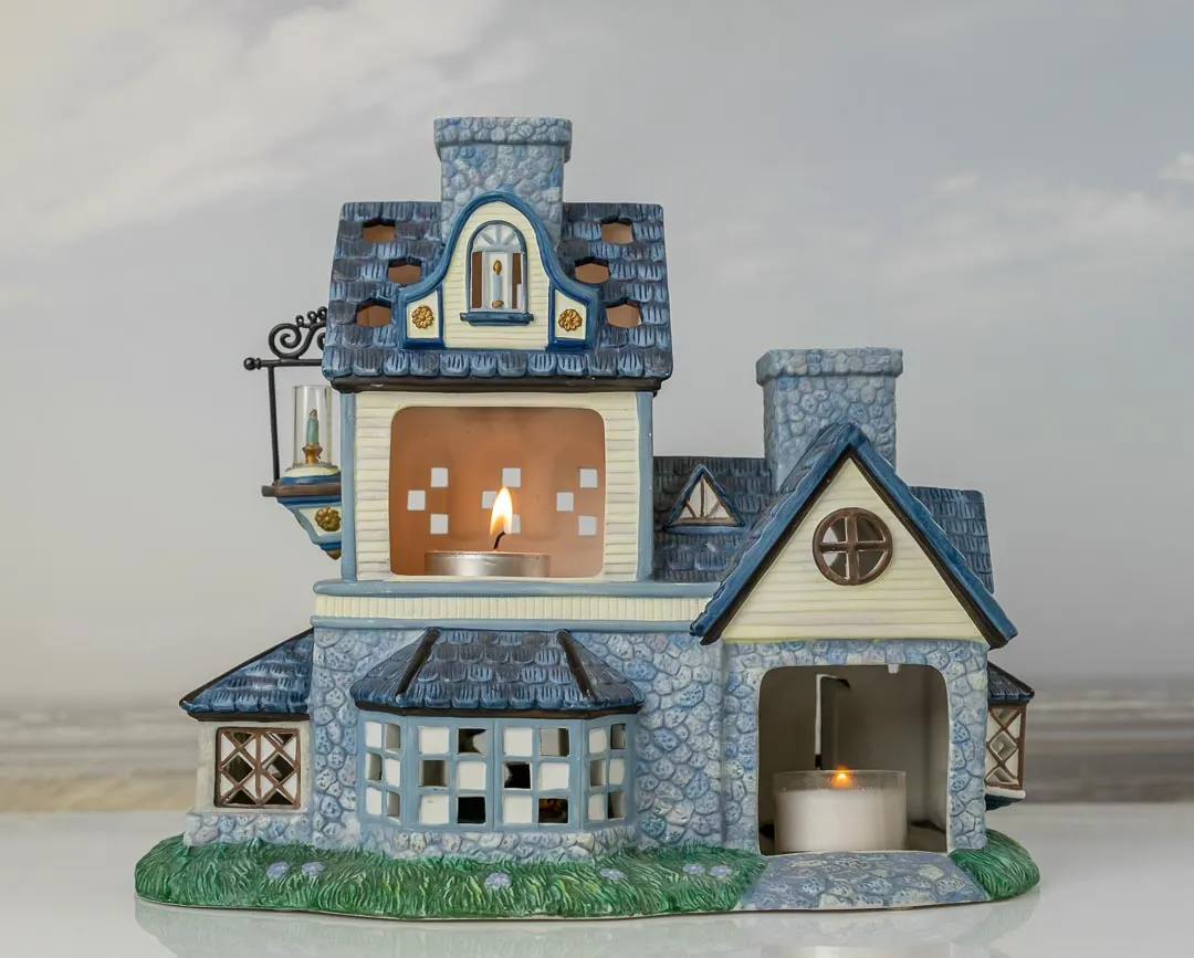 PartyLite Olde World Village Candle Shop Teelicht Haus  – Bild 3
