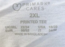 PRIMARK Herren T-Shirt weiß mit Motiv - 2XL 50/52 – Vorschau 4