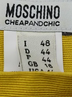 Moschino Damen Rock senf/schwarz deutsche Gr. 44 vintage - Bild 2