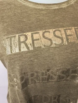 Passport, Damenshirt, Gr.40, Farbe grau-olive - Bild 2